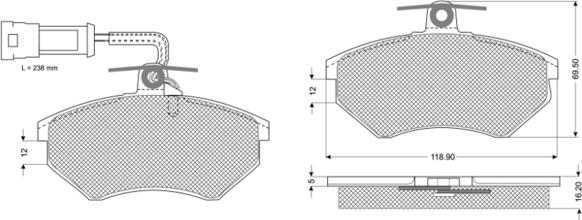 Procodis France PF10631 - Komplet Pločica, disk-kočnica www.molydon.hr