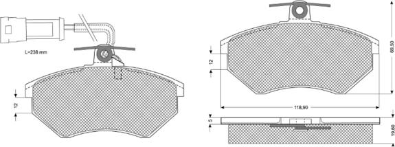 Procodis France PF10111 - Komplet Pločica, disk-kočnica www.molydon.hr