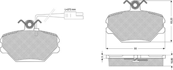 Procodis France PF10391 - Komplet Pločica, disk-kočnica www.molydon.hr