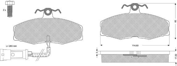 Procodis France PF10271 - Komplet Pločica, disk-kočnica www.molydon.hr