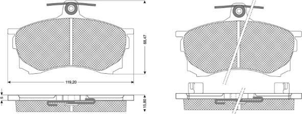 Procodis France PF1153 - Komplet Pločica, disk-kočnica www.molydon.hr