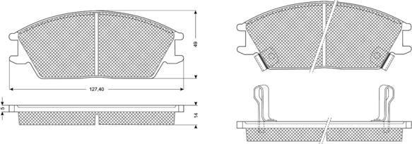 Procodis France PF1105 - Komplet Pločica, disk-kočnica www.molydon.hr