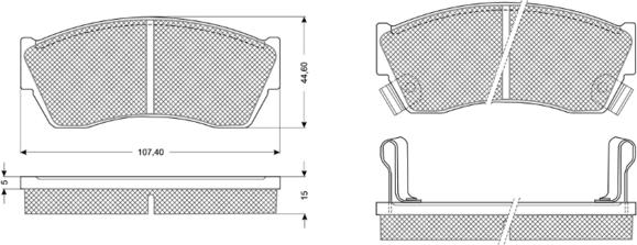 Procodis France PF1108 - Komplet Pločica, disk-kočnica www.molydon.hr