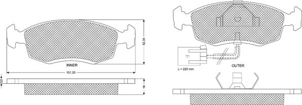 Procodis France PF1134 - Komplet Pločica, disk-kočnica www.molydon.hr