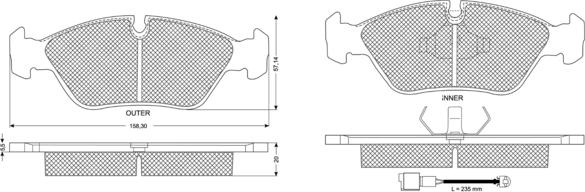 Procodis France PF11291 - Komplet Pločica, disk-kočnica www.molydon.hr