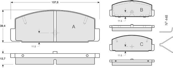 Procodis France PF1306 - Komplet Pločica, disk-kočnica www.molydon.hr