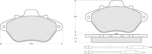 Procodis France PF1338 - Komplet Pločica, disk-kočnica www.molydon.hr