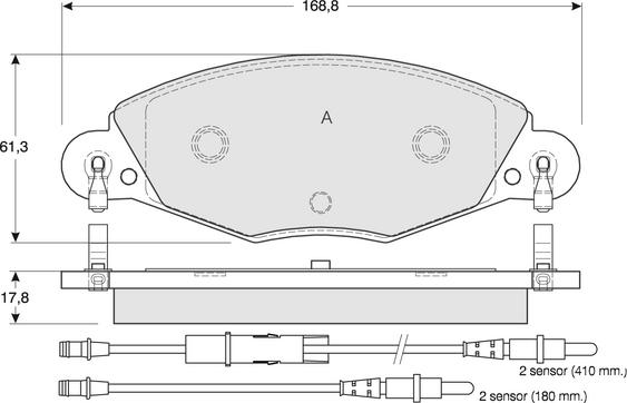 Procodis France PF1332 - Komplet Pločica, disk-kočnica www.molydon.hr