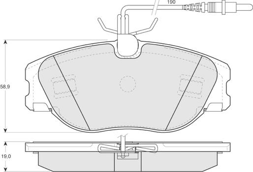 Procodis France PF12442 - Komplet Pločica, disk-kočnica www.molydon.hr