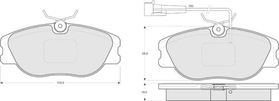 Procodis France PF1244 - Komplet Pločica, disk-kočnica www.molydon.hr