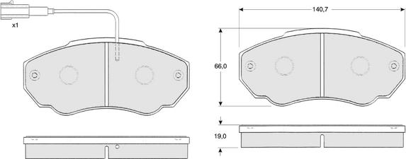 Procodis France PF1245 - Komplet Pločica, disk-kočnica www.molydon.hr