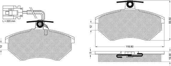 Procodis France PF1204 - Komplet Pločica, disk-kočnica www.molydon.hr