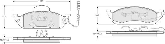 Procodis France PF1283 - Komplet Pločica, disk-kočnica www.molydon.hr