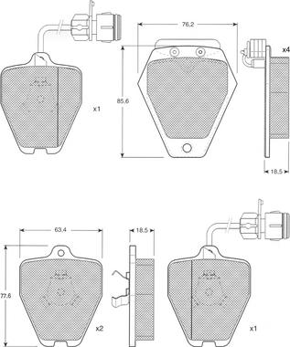 Procodis France PF1226 - Komplet Pločica, disk-kočnica www.molydon.hr