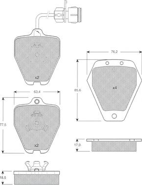 Procodis France PF1227 - Komplet Pločica, disk-kočnica www.molydon.hr