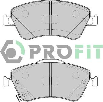 Profit 5000-4046 - Komplet Pločica, disk-kočnica www.molydon.hr