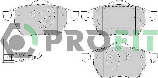 Profit 5000-1463 C - Komplet Pločica, disk-kočnica www.molydon.hr