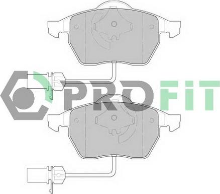 Profit 5000-1323 C - Komplet Pločica, disk-kočnica www.molydon.hr