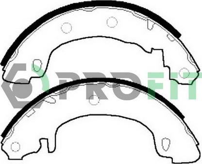 Profit 5001-0544 - Komplet kočnica, bubanj kočnice www.molydon.hr