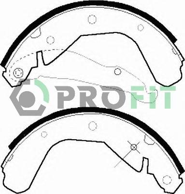 Profit 5001-0216 - Komplet kočnica, bubanj kočnice www.molydon.hr