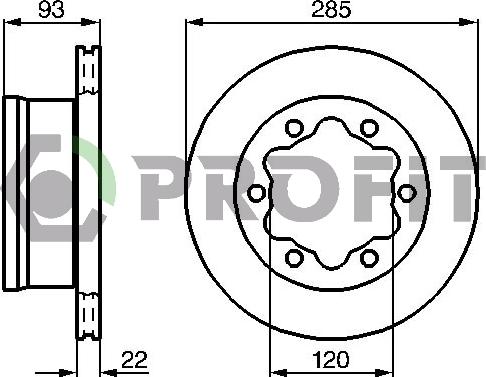 Profit 5010-0191 - Kočioni disk www.molydon.hr