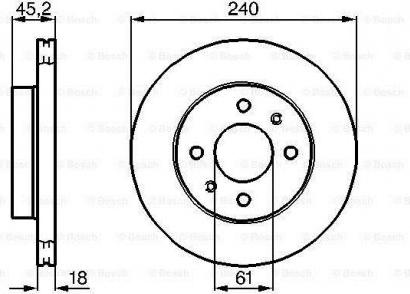 BOSCH 478 533D - Kočioni disk www.molydon.hr