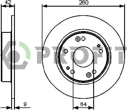 Profit 5010-1558 - Kočioni disk www.molydon.hr