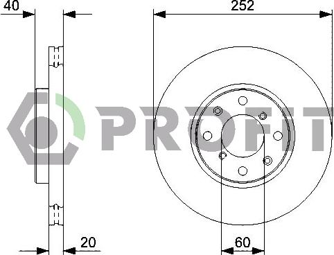 Profit 5010-1520 - Kočioni disk www.molydon.hr