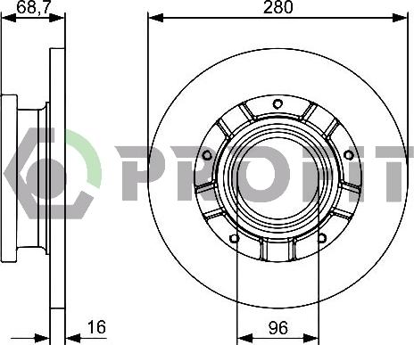 Profit 5010-1573 - Kočioni disk www.molydon.hr