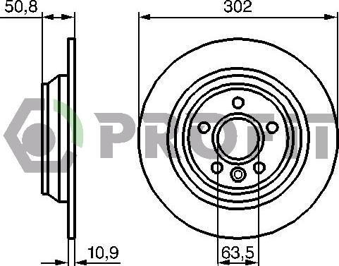 Profit 5010-1635 - Kočioni disk www.molydon.hr