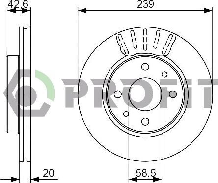 Profit 5010-1142 - Kočioni disk www.molydon.hr