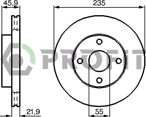 Profit 5010-1104 - Kočioni disk www.molydon.hr