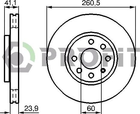 Profit 5010-1131 - Kočioni disk www.molydon.hr