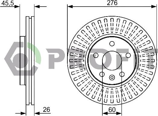 Profit 5010-1869 - Kočioni disk www.molydon.hr