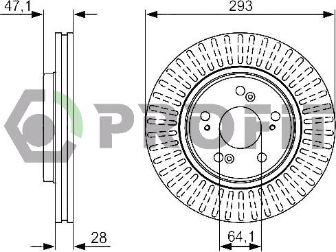 Profit 5010-1820 - Kočioni disk www.molydon.hr