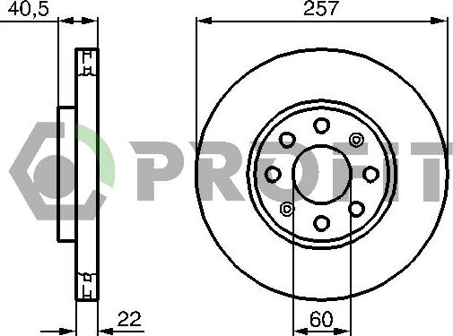 Profit 5010-1304 - Kočioni disk www.molydon.hr