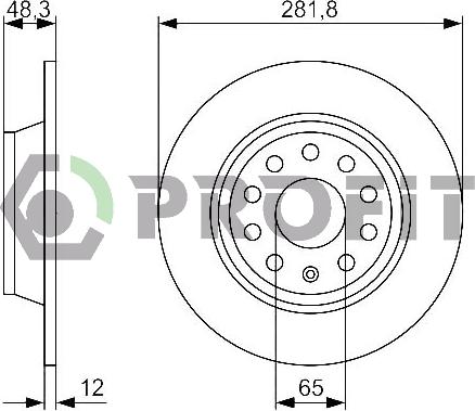 Profit 5010-1306 - Kočioni disk www.molydon.hr