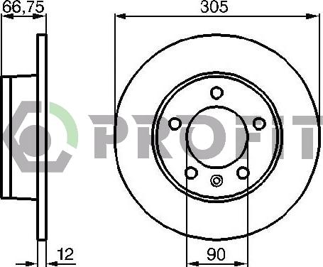 Profit 5010-1272 - Kočioni disk www.molydon.hr