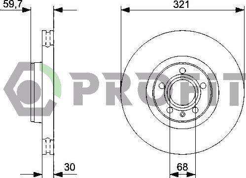 Profit 5010-1277 - Kočioni disk www.molydon.hr