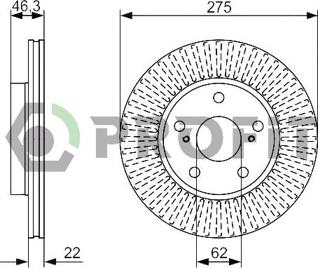 Profit 5010-1789 - Kočioni disk www.molydon.hr