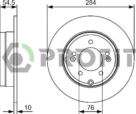 Profit 5010-1787 - Kočioni disk www.molydon.hr