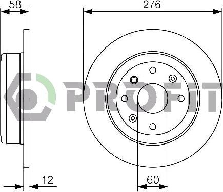 Profit 5010-2025 - Kočioni disk www.molydon.hr