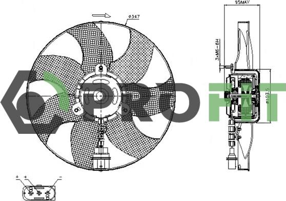 Profit 1850-0005 - Ventilator, hladjenje motora www.molydon.hr