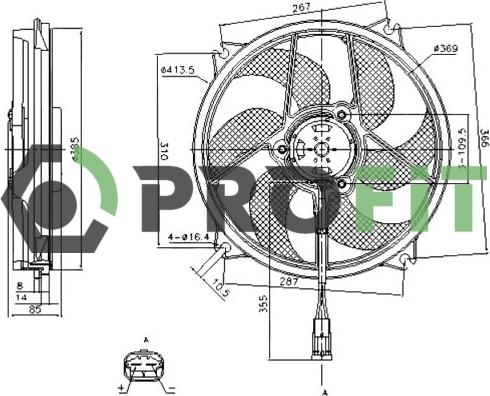 Profit 1850-0016 - Ventilator, hladjenje motora www.molydon.hr