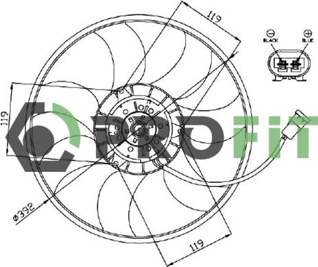 Profit 1850-0018 - Ventilator, hladjenje motora www.molydon.hr