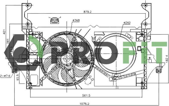 Profit 1850-0025 - Ventilator, hladjenje motora www.molydon.hr