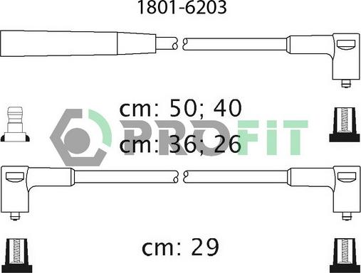 Profit 1801-6203 - Set kablova za paljenje www.molydon.hr