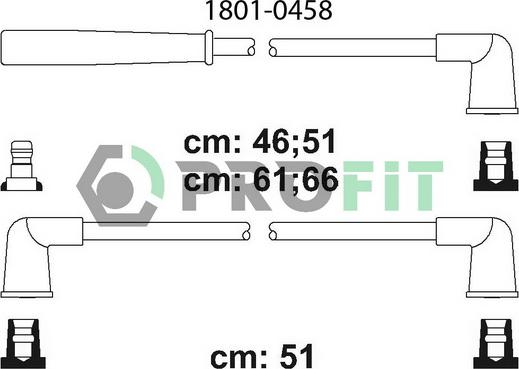 Profit 1801-0458 - Set kablova za paljenje www.molydon.hr