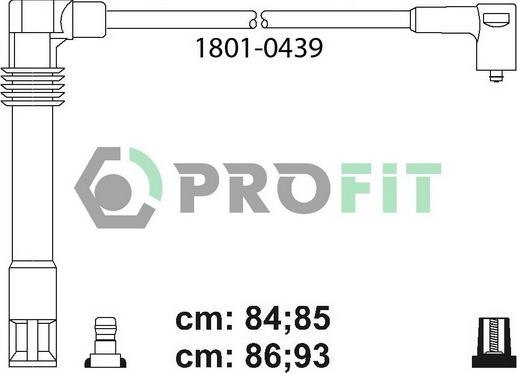 Profit 1801-0439 - Set kablova za paljenje www.molydon.hr