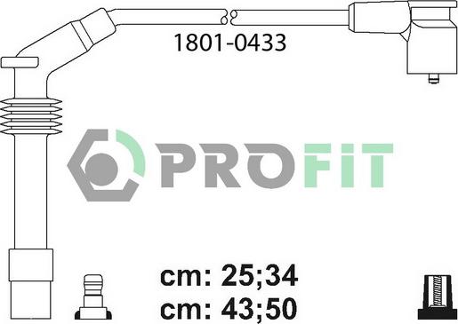 Profit 1801-0433 - Set kablova za paljenje www.molydon.hr